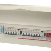 Wylex 21-Module 12-Way Populated Dual RCD Consumer Unit