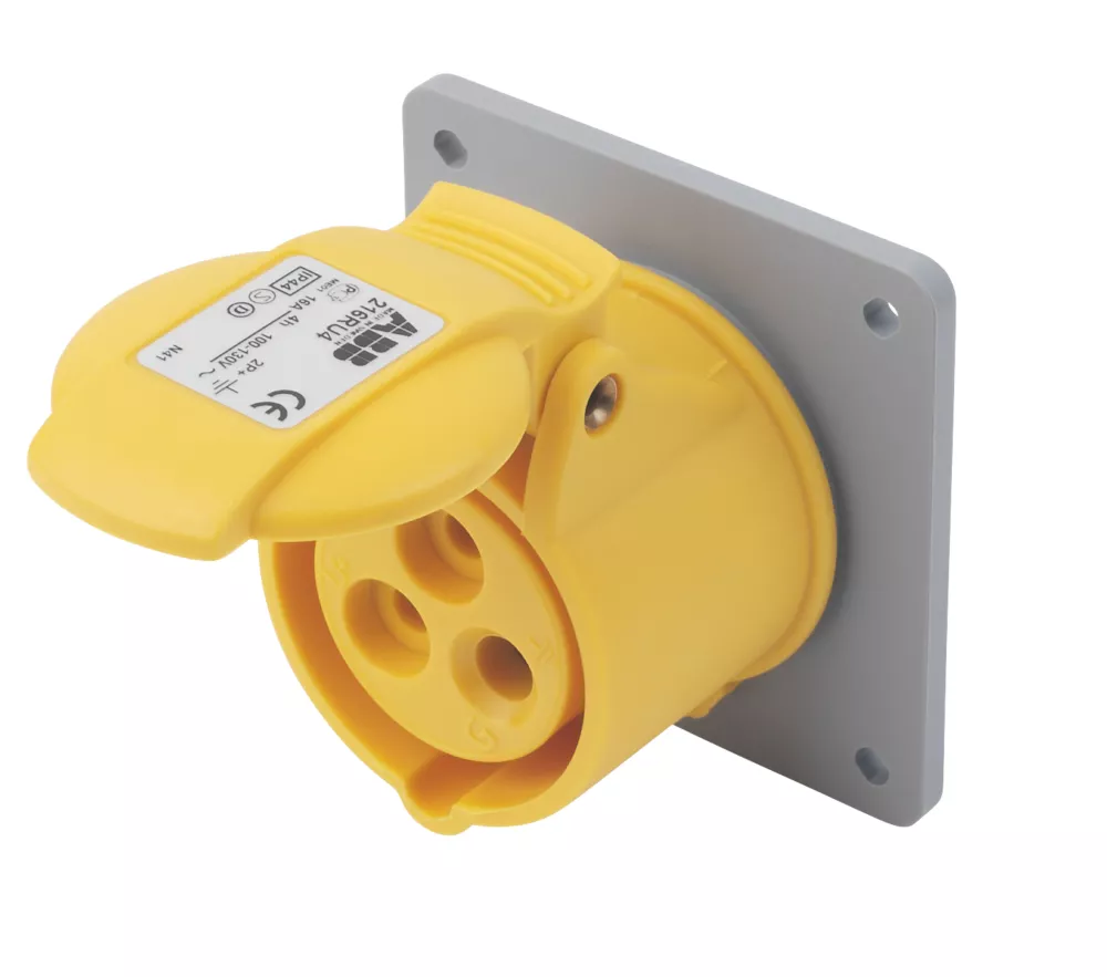 ABB 16A 2P+E Panel Socket 130V 1 ABB 16A 2P+E Panel Socket 130V