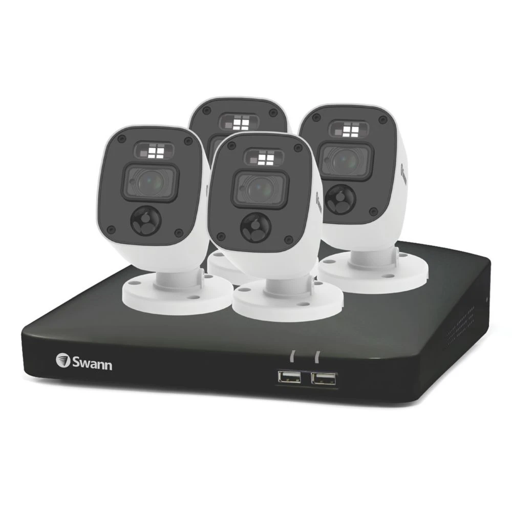 Swann Enforcer SWDVK-846854MQB-EU 64GB SD CardGB 8-Channel 1080p DVR CCTV Kit & 4 Indoor & Outdoor Cameras - Image 2