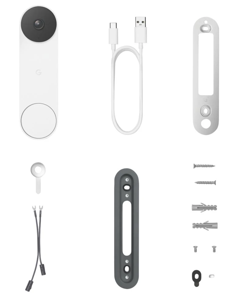 Google Nest Doorbell Pro (battery) Wireless Smart Video Doorbell White - Image 2