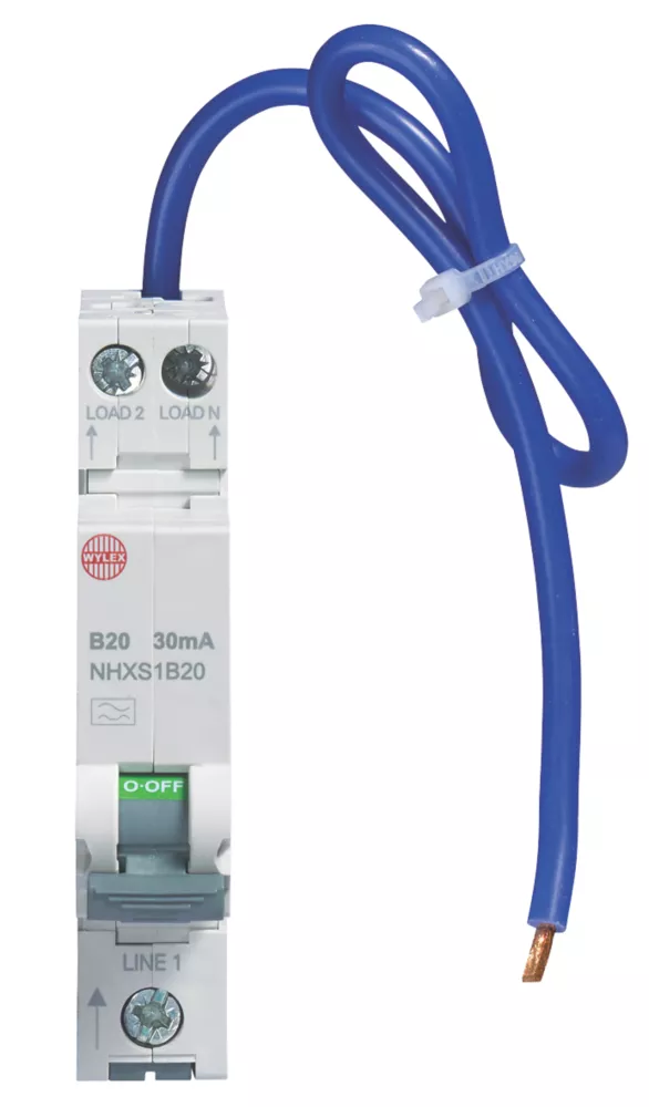 Wylex 20A 30mA DP Type B Mini RCBO 3 Wylex 20A 30mA DP Type B Mini RCBO - Image 3