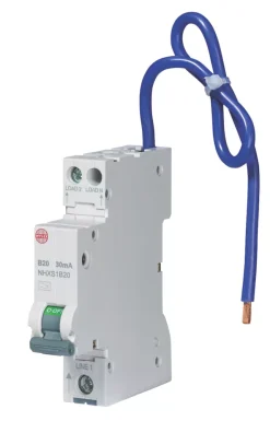 Wylex 20A 30mA DP Type B Mini RCBO