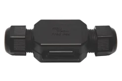 Raytech 2-Entry 3-Pole IP69K Gel-Filled Straight Cable Joint Black