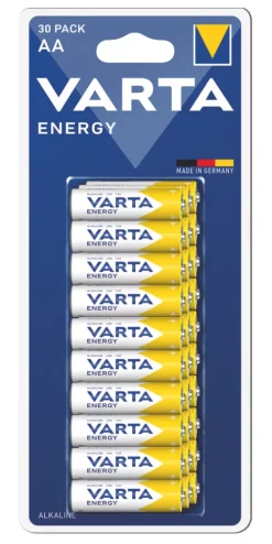 Varta Energy AA Alkaline Battery 30 Pack