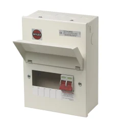 Wylex 7-Module 5-Way Part-Populated Main Switch Consumer Unit