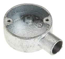 Deta 1 Way 20mm Terminal Conduit Box Galvanised