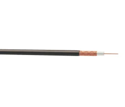 Time GT100 Black 1-Core Round Coaxial Cable 25m Drum