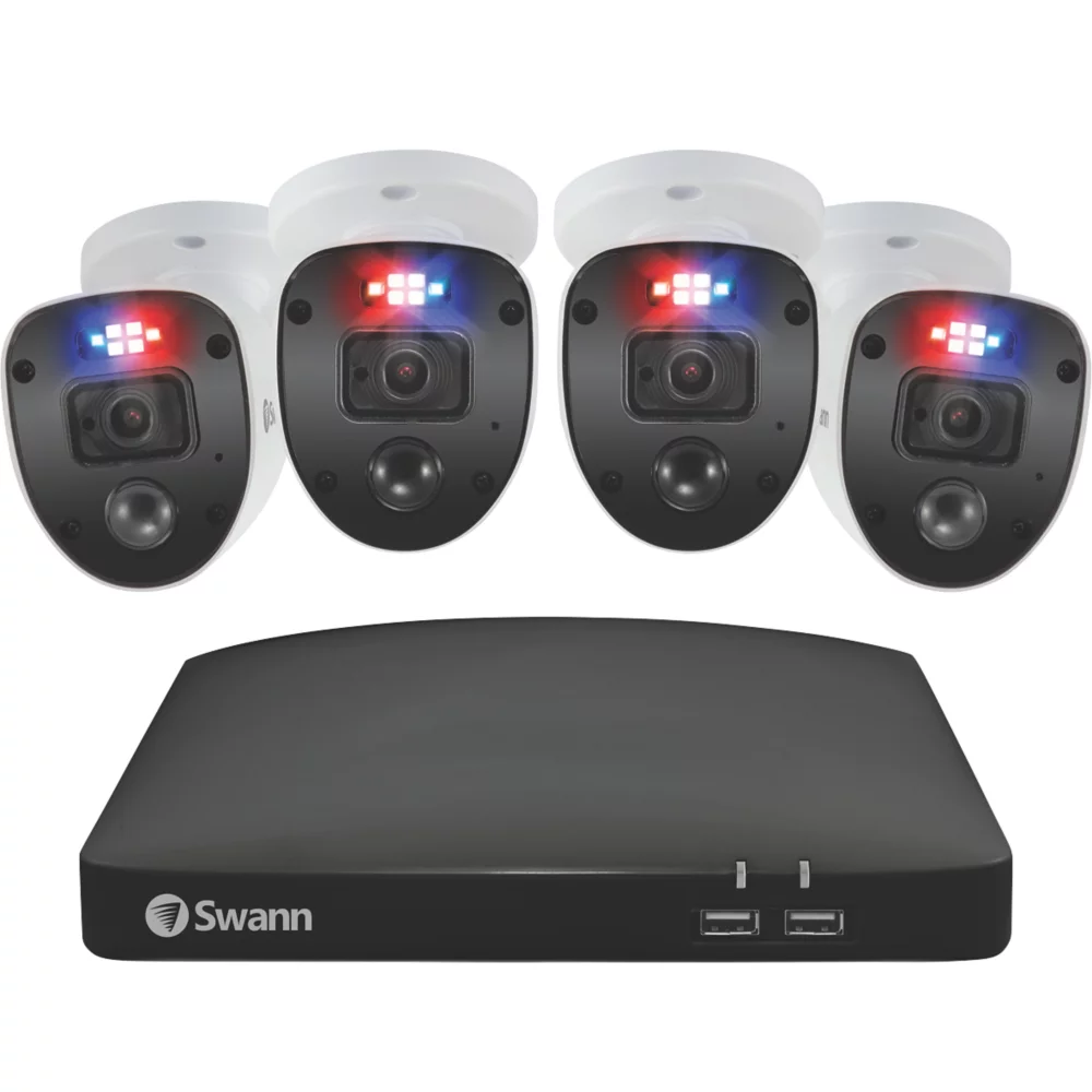Swann SWDVK-84680SD4-EU 32GB 8-Channel 1080p DVR CCTV Kit & 4 Indoor & Outdoor Cameras - Image 2