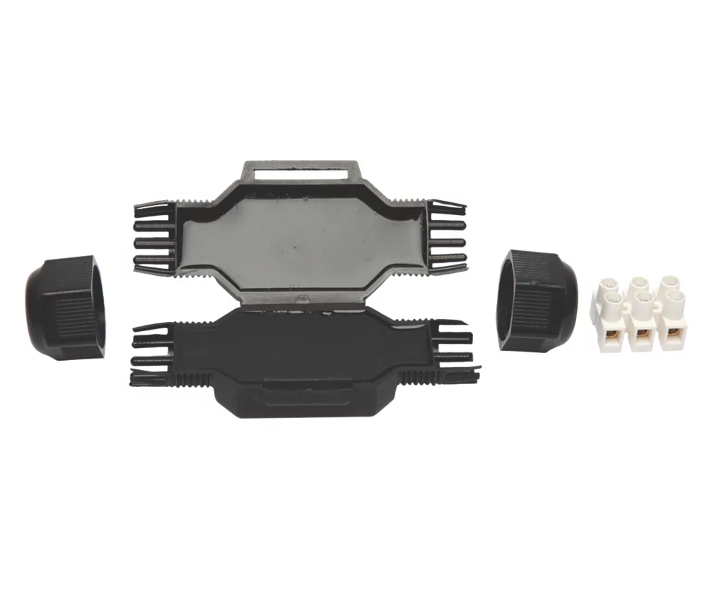 Raytech 2-Entry 3-Pole IP69K Gel-Filled Straight Cable Joint Black - Image 2
