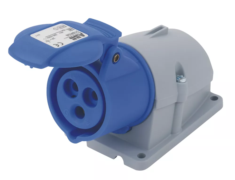 ABB 16A 2P+E Surface Socket 250V 1 ABB 16A 2P+E Surface Socket 250V
