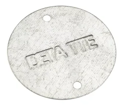 Deta Pre-Galvanised Steel Box Lids 68mm 10 Pack
