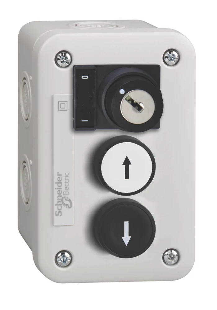 Schneider Electric XALE3441 3-Pole Flush Push-Button Complete Control Station NO