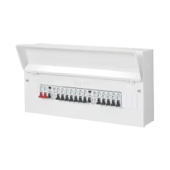 MK Sentry 21-Module 21-Way Populated High Integrity Dual RCD Consumer Unit