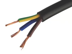 Time 3183Y Black 3-Core 1.0mm² Flexible Cable 10m Coil