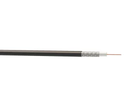 Time RG6 Black 1-Core Round Coaxial Cable 50m Drum