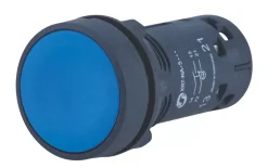 Schneider Electric XB7NA65 Blue Flush Push-Button Spring-Return NO/NC