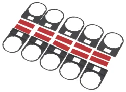 Schneider Electric Dark Grey Legend Holder 90mm 10 Pack