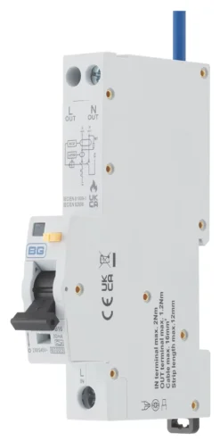 British General 16A 30mA SP & N Type B RCBO With AFDD