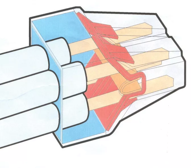 Wago 41A 3-Way Push-Wire Connector 50 Pack - Image 2