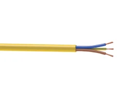 Time 3183YAG Yellow 3-Core 1.5mm² Flexible Cable 50m Drum