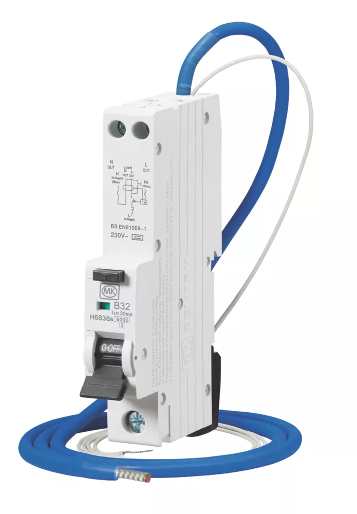 MK Sentry 32A 30mA SP Type B RCBO