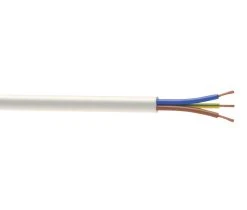 Time 3093Y White 3-Core 0.75mm² Flexible Cable 50m Drum