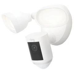 Ring By Amazon Ring Cam Pro 8SF1E1-WEU0 White Wired 1080p Outdoor Smart Camera With Floodlight With PIR Sensor