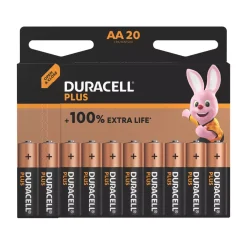 Duracell Plus AA Alkaline Batteries 20 Pack