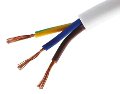 Time 2183Y White 3-Core 0.5mm² Flexible Cable 50m Drum