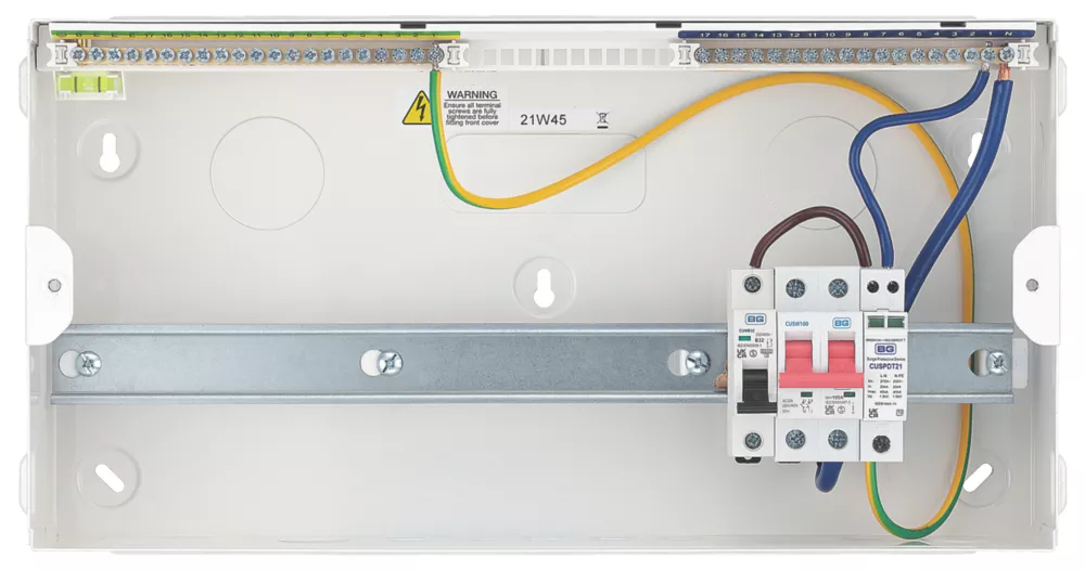British General Fortress 19-Module 15-Way Part-Populated Main Switch Consumer Unit With SPD - Image 5