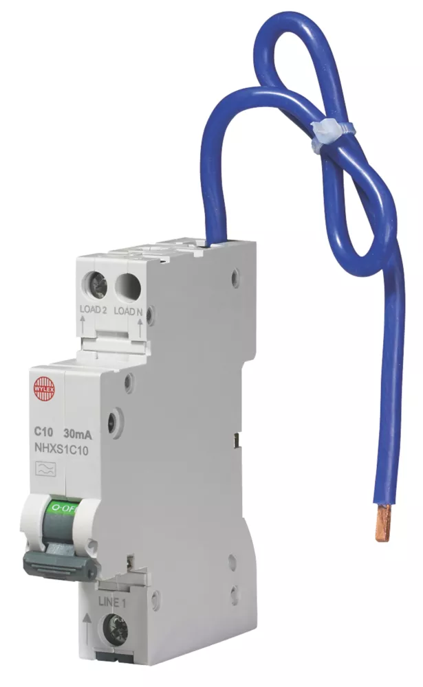 Wylex 10A 30mA DP Type C Mini RCBO 1 Wylex 10A 30mA DP Type C Mini RCBO