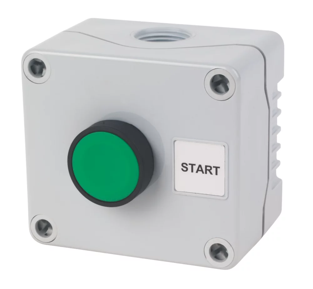 Hylec 1DE.01.06AG-SF Double Pole Flush Push-Button Isolator Switch NO/NC - Image 2