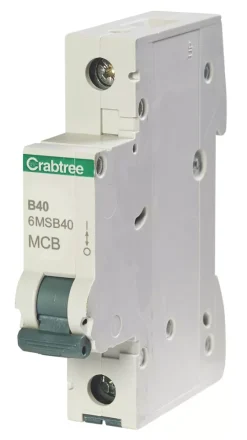 Crabtree Loadstar 40A SP Type B MCB