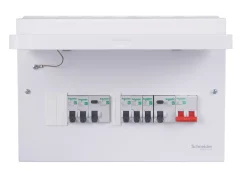 Schneider Electric Easy9 Compact 14-Module 8-Way Populated Dual RCD Consumer Unit