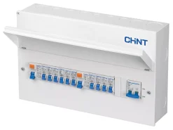 Chint NX3 18-Module 10-Way Populated Dual RCD Consumer Unit