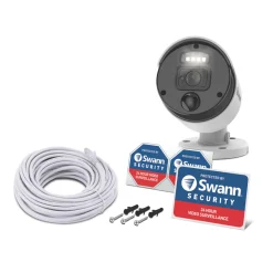 Swann Pro Enforcer SWNHD-875ER-EU White Wired 4K Indoor & Outdoor Bullet Add-On Camera For Swann NVR CCTV Kit