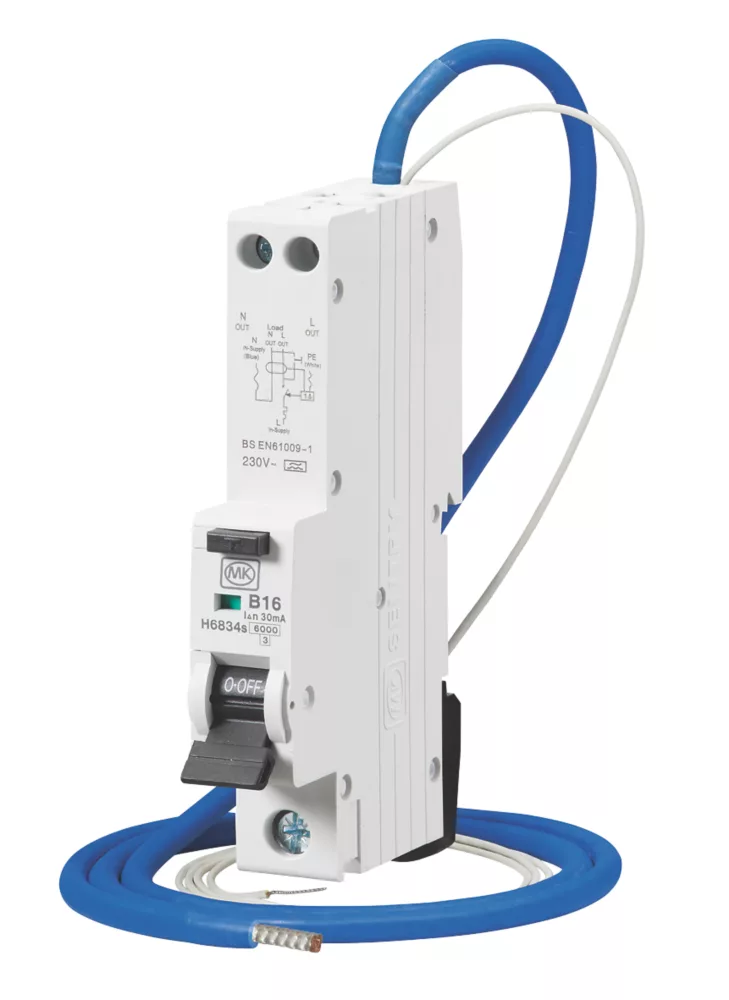MK Sentry 16A 30mA SP Type B RCBO