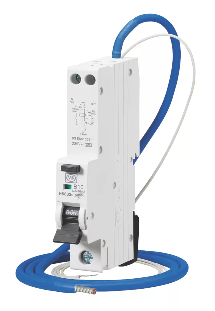 MK Sentry 10A 30mA SP Type B RCBO