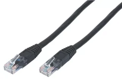 Philex Black Unshielded RJ45 Cat 6 Ethernet Cable 0.5m 10 Pack