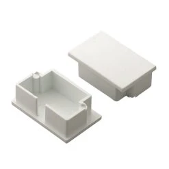 Tower Mini Trunking End Cap 38 X 25mm 2 Pack