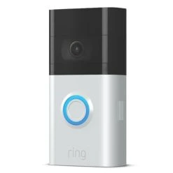 Ring By Amazon Ring Video Doorbell 3 Wired Or Wireless Smart Video Doorbell Satin Nickel