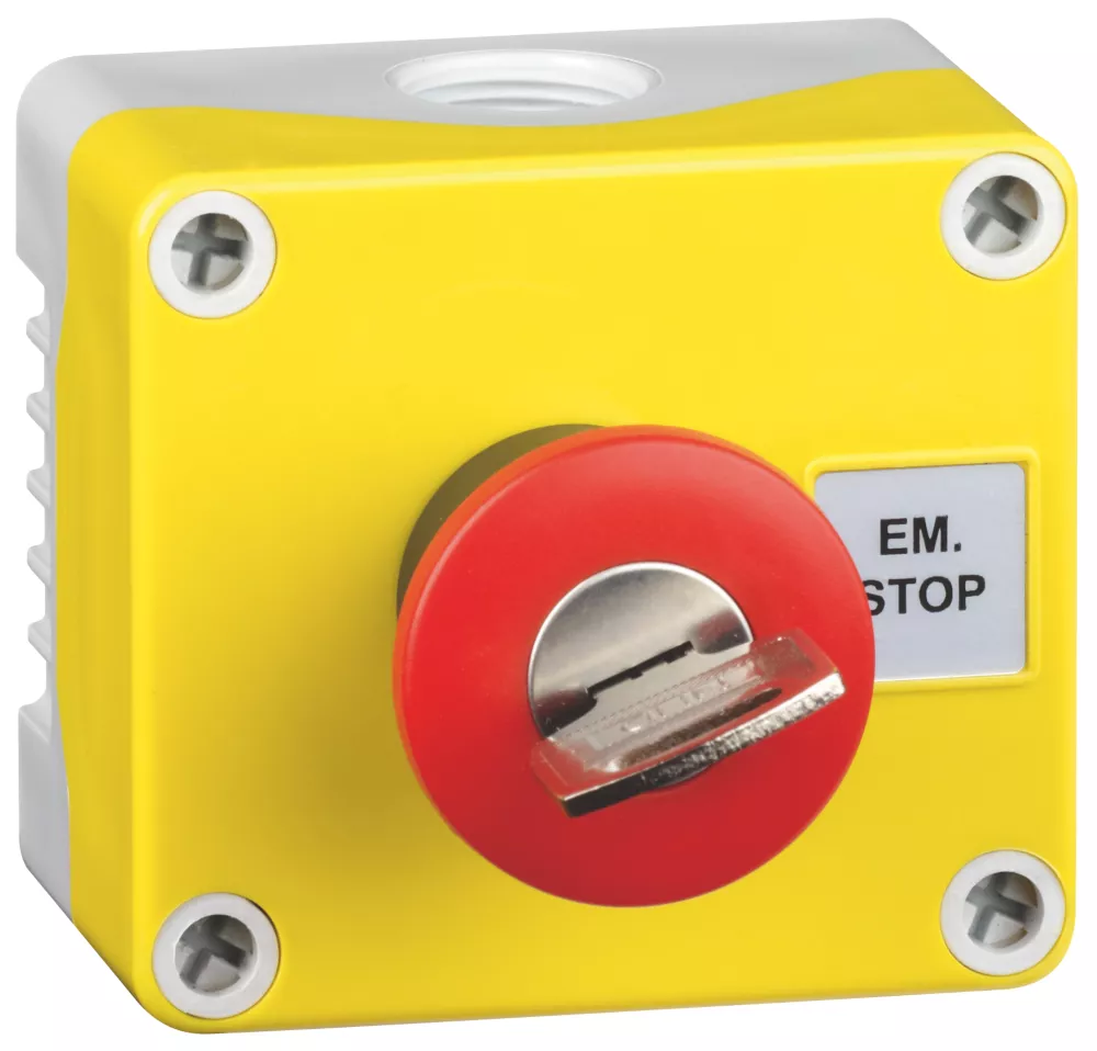 Hylec 1DE.01.03AG-SF Double Pole Mushroom Head Push-Button Isolator Switch NO/NC 2 Hylec 1DE.01.03AG-SF Double Pole Mushroom Head Push-Button Isolator Switch NO/NC - Image 2