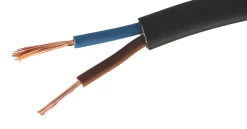 Time 2182Y Black 2-Core 0.5mm² Flexible Cable 50m Drum