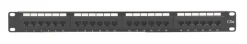 Philex Cat 5e 1U 24 Port Cat 5e Patch Panel 4 1/2"