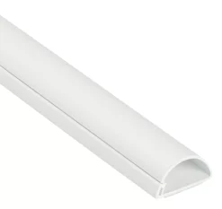 D Line D-Line PVC White Mini Trunking 30mm X 15mm X 2m