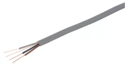 Prysmian 6243YH Grey 1mm² 3-Core & Earth Cable 10m Coil