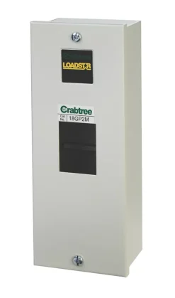 Crabtree 18GP2M IP20 2-Module Unpopulated DIN Enclosure