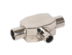 Labgear Coax (Male) To F-Plug (Male) 2-Way T-Splitter