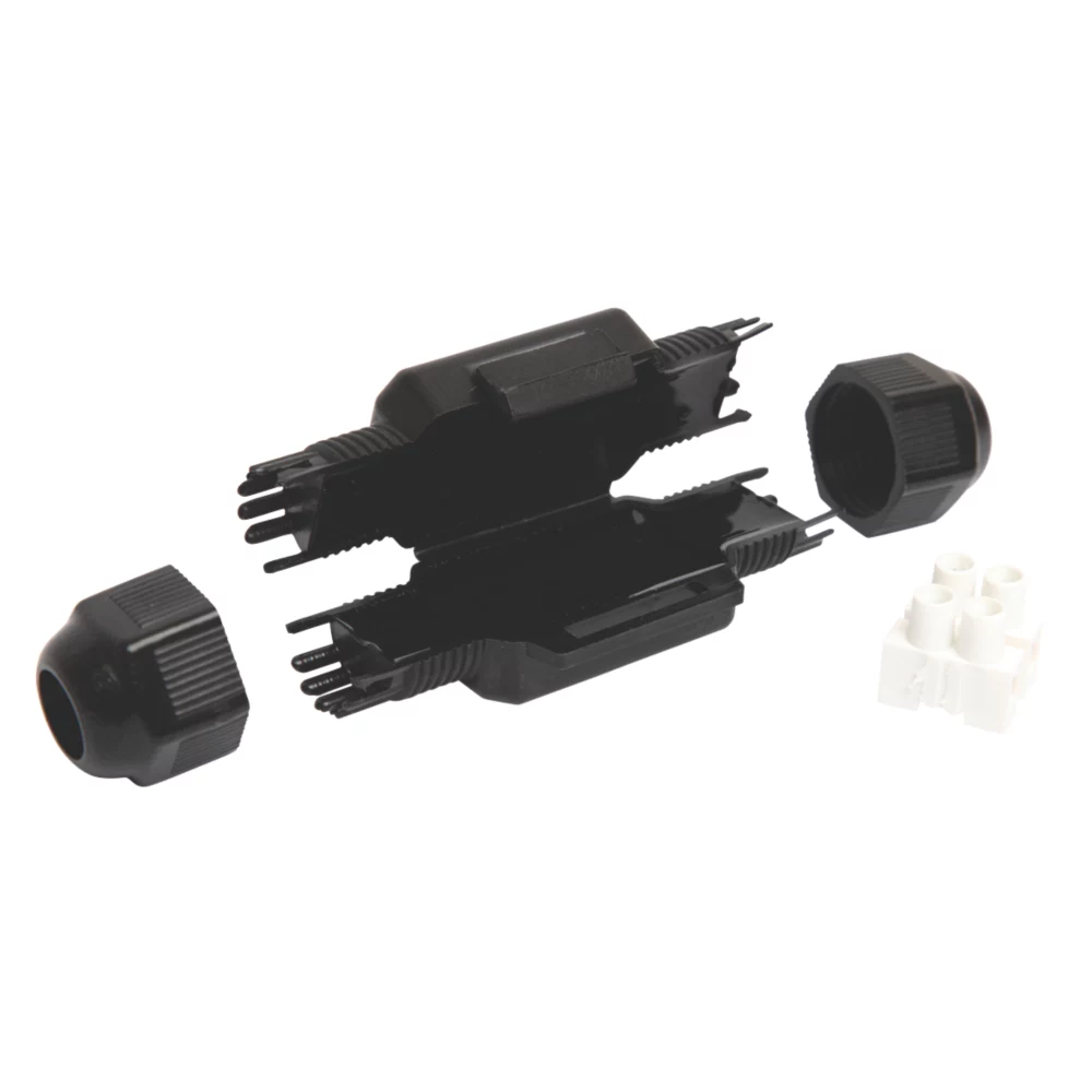Raytech 2-Entry 2-Pole IP69K Gel-Filled Straight Cable Joint Black - Image 2