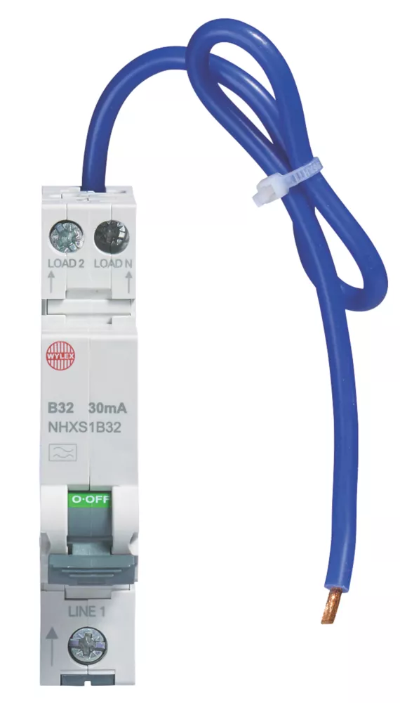 Wylex 32A 30mA DP Type B Mini RCBO - Image 3